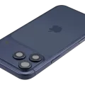 Back Housing W/ Charging Port Flex & Small Parts For iPhone 17 Pro Max (US Version) (Used OEM Pull: Grade C) (Deep Blue)