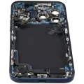 Back Housing W/ Charging Port Flex & Small Parts For iPhone 17 Pro Max (US Version) (Used OEM Pull: Grade C) (Deep Blue)