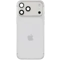 Back Housing W/ Charging Port Flex & Small Parts For iPhone 17 Pro Max (EU / Global Version) (Used OEM Pull: Grade B) (Silver)