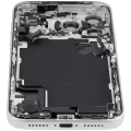 Back Housing W/ Charging Port Flex & Small Parts For iPhone 17 Pro Max (EU / Global Version) (Used OEM Pull: Grade B) (Silver)