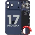 Back Housing W/ Charging Port Flex & Small Parts For iPhone 17 Pro Max (EU / Global Version) (Used OEM Pull: Grade B) (Deep Blue)