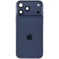 Back Housing W/ Charging Port Flex & Small Parts For iPhone 17 Pro Max (EU / Global Version) (Used OEM Pull: Grade B) (Deep Blue)