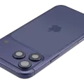 Back Housing W/ Charging Port Flex & Small Parts For iPhone 17 Pro Max (EU / Global Version) (Used OEM Pull: Grade B) (Deep Blue)