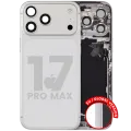 Back Housing W/ Charging Port Flex & Small Parts For iPhone 17 Pro Max (EU / Global Version) (Used OEM Pull: Grade C) (Silver)