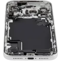 Back Housing W/ Charging Port Flex & Small Parts For iPhone 17 Pro Max (EU / Global Version) (Used OEM Pull: Grade C) (Silver)