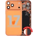 Back Housing W/ Charging Port Flex & Small Parts For iPhone 17 Pro Max (EU / Global Version) (Used OEM Pull: Grade C) (Cosmic Orange)