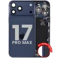 Back Housing W/ Charging Port Flex & Small Parts For iPhone 17 Pro Max (EU / Global Version) (Used OEM Pull: Grade C) (Deep Blue)
