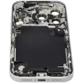 Back Housing W/ Charging Port Flex & Small Parts For iPhone 17 Pro (US Version) (Used OEM Pull: Grade B) (Silver)