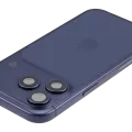 Back Housing W/ Charging Port Flex & Small Parts For iPhone 17 Pro (US Version) (Used OEM Pull: Grade B) (Deep Blue)