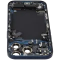 Back Housing W/ Charging Port Flex & Small Parts For iPhone 17 Pro (US Version) (Used OEM Pull: Grade B) (Deep Blue)