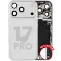 Back Housing W/ Charging Port Flex & Small Parts For iPhone 17 Pro (US Version) (Used OEM Pull: Grade C) (Silver)