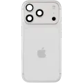 Back Housing W/ Charging Port Flex & Small Parts For iPhone 17 Pro (US Version) (Used OEM Pull: Grade C) (Silver)