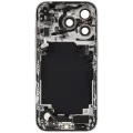 Back Housing W/ Charging Port Flex & Small Parts For iPhone 17 Pro (US Version) (Used OEM Pull: Grade C) (Silver)
