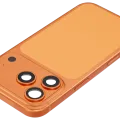 Back Housing W/ Charging Port Flex & Small Parts For iPhone 17 Pro (US Version) (Used OEM Pull: Grade C) (Cosmic Orange)