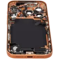 Back Housing W/ Charging Port Flex & Small Parts For iPhone 17 Pro (US Version) (Used OEM Pull: Grade C) (Cosmic Orange)