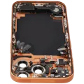 Back Housing W/ Charging Port Flex & Small Parts For iPhone 17 Pro (US Version) (Used OEM Pull: Grade C) (Cosmic Orange)
