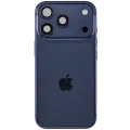 Back Housing W/ Charging Port Flex & Small Parts For iPhone 17 Pro (EU / Global Version) (Used OEM Pull: Grade B) (Deep Blue)