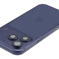 Back Housing W/ Charging Port Flex & Small Parts For iPhone 17 Pro (EU / Global Version) (Used OEM Pull: Grade B) (Deep Blue)