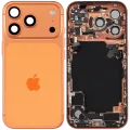 Back Housing W/ Charging Port Flex & Small Parts For iPhone 17 Pro (EU / Global Version) (Used OEM Pull: Grade C) (Cosmic Orange)