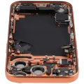 Back Housing W/ Charging Port Flex & Small Parts For iPhone 17 Pro (EU / Global Version) (Used OEM Pull: Grade C) (Cosmic Orange)