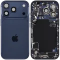 Back Housing W/ Charging Port Flex & Small Parts For iPhone 17 Pro (EU / Global Version) (Used OEM Pull: Grade C) (Deep Blue)