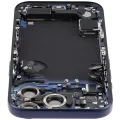 Back Housing W/ Charging Port Flex & Small Parts For iPhone 17 Pro (EU / Global Version) (Used OEM Pull: Grade C) (Deep Blue)