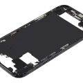 Mid-Frame Housing W/ Charging Port Flex & Small Parts For iPhone Air (US / EU Version) (Used OEM Pull: Grade B) (Space Black)