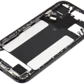 Mid-Frame Housing W/ Charging Port Flex & Small Parts For iPhone Air (US / EU Version) (Used OEM Pull: Grade B) (Space Black)