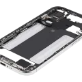 Mid-Frame Housing W/ Charging Port Flex & Small Parts For iPhone Air (US / EU Version) (Used OEM Pull: Grade B) (Cloud White)