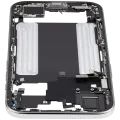 Mid-Frame Housing W/ Charging Port Flex & Small Parts For iPhone Air (US / EU Version) (Used OEM Pull: Grade C) (Cloud White)
