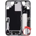 Mid-Frame Housing W/ Charging Port Flex & Small Parts For iPhone 17 (US Version) (Used OEM Pull: Grade B) (White)