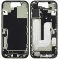 Mid-Frame Housing W/ Charging Port Flex & Small Parts For iPhone 17 (US Version) (Used OEM Pull: Grade B) (Sage)