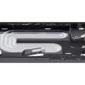 Mid-Frame Housing W/ Charging Port Flex & Small Parts For iPhone 17 (US Version) (Used OEM Pull: Grade C) (Black)