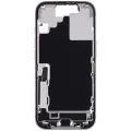Mid-Frame Housing W/ Charging Port Flex & Small Parts For iPhone 17 (US Version) (Used OEM Pull: Grade C) (White)