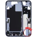 Mid-Frame Housing W/ Charging Port Flex & Small Parts For iPhone 17 (US Version) (Used OEM Pull: Grade C) (Mist Blue)