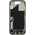 Mid-Frame Housing W/ Charging Port Flex & Small Parts For iPhone 17 (US Version) (Used OEM Pull: Grade C) (Sage)