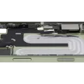 Mid-Frame Housing W/ Charging Port Flex & Small Parts For iPhone 17 (US Version) (Used OEM Pull: Grade C) (Sage)