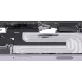 Mid-Frame Housing W/ Charging Port Flex & Small Parts For iPhone 17 (US Version) (Used OEM Pull: Grade C) (Lavender)