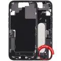 Середня рамка зі шлейфом зарядки й дрібними деталями для iPhone 17 (EU / Global Version) (Used OEM Pull: Grade B) (чорний)
