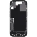 Середня рамка зі шлейфом зарядки й дрібними деталями для iPhone 17 (EU / Global Version) (Used OEM Pull: Grade B) (чорний)