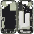 Mid-Frame Housing W/ Charging Port Flex & Small Parts For iPhone 17 (EU / Global Version) (Used OEM Pull: Grade B) (Sage)