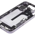 Mid-Frame Housing W/ Charging Port Flex & Small Parts For iPhone 17 (EU / Global Version) (Used OEM Pull: Grade B) (Lavender)
