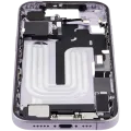 Mid-Frame Housing W/ Charging Port Flex & Small Parts For iPhone 17 (EU / Global Version) (Used OEM Pull: Grade B) (Lavender)