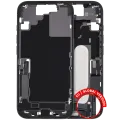 Mid-Frame Housing W/ Charging Port Flex & Small Parts For iPhone 17 (EU / Global Version) (Used OEM Pull: Grade C) (Black)