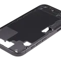 Mid-Frame Housing W/ Charging Port Flex & Small Parts For iPhone 17 (EU / Global Version) (Used OEM Pull: Grade C) (Black)