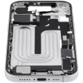 Mid-Frame Housing W/ Charging Port Flex & Small Parts For iPhone 17 (EU / Global Version) (Used OEM Pull: Grade C) (White)