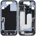 Mid-Frame Housing W/ Charging Port Flex & Small Parts For iPhone 17 (EU / Global Version) (Used OEM Pull: Grade C) (Mist Blue)