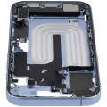 Mid-Frame Housing W/ Charging Port Flex & Small Parts For iPhone 17 (EU / Global Version) (Used OEM Pull: Grade C) (Mist Blue)