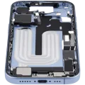 Mid-Frame Housing W/ Charging Port Flex & Small Parts For iPhone 17 (EU / Global Version) (Used OEM Pull: Grade C) (Mist Blue)