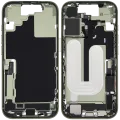 Mid-Frame Housing W/ Charging Port Flex & Small Parts For iPhone 17 (EU / Global Version) (Used OEM Pull: Grade C) (Sage)